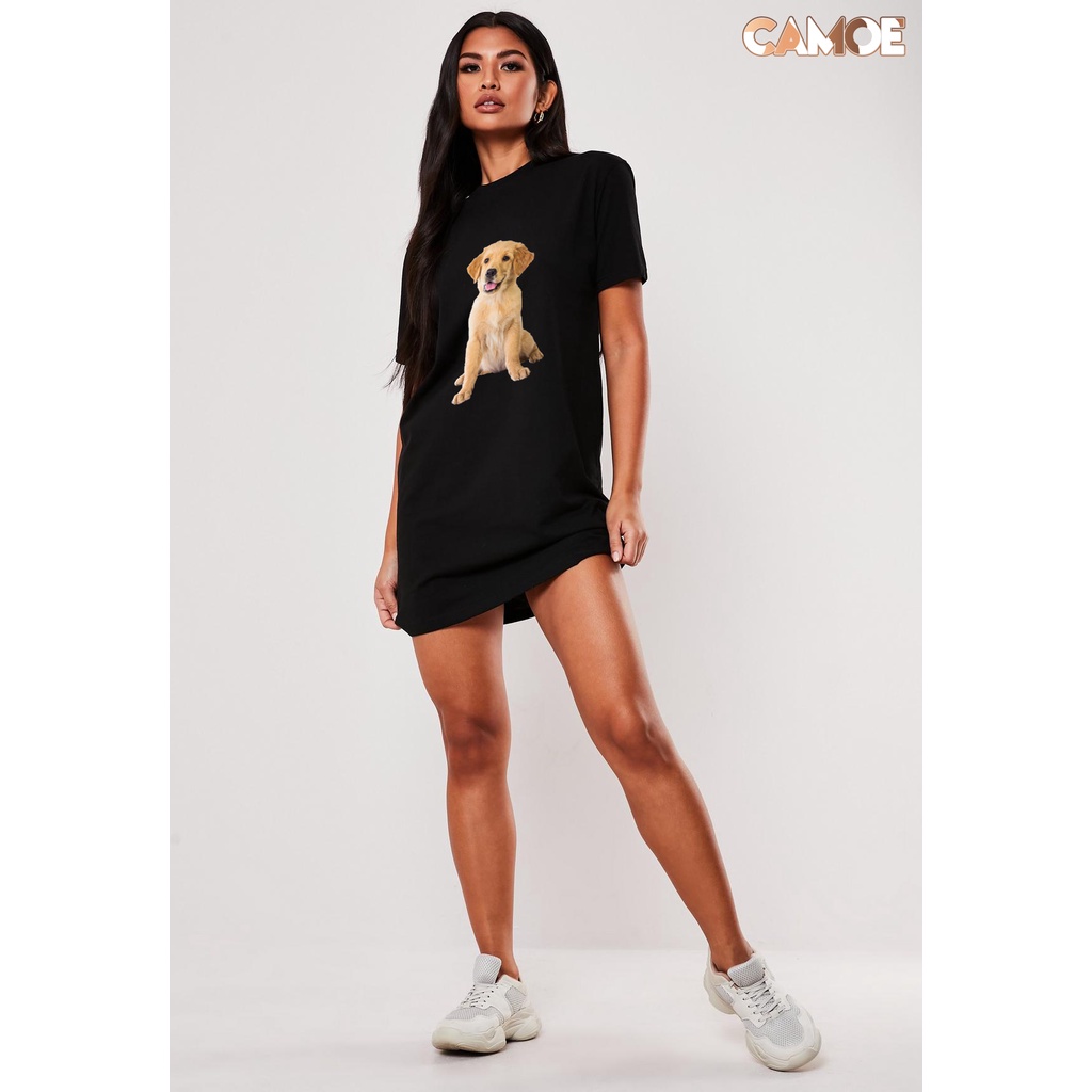 Tshirt Dress Kaos Anjing Dog Breed Golden Retriever