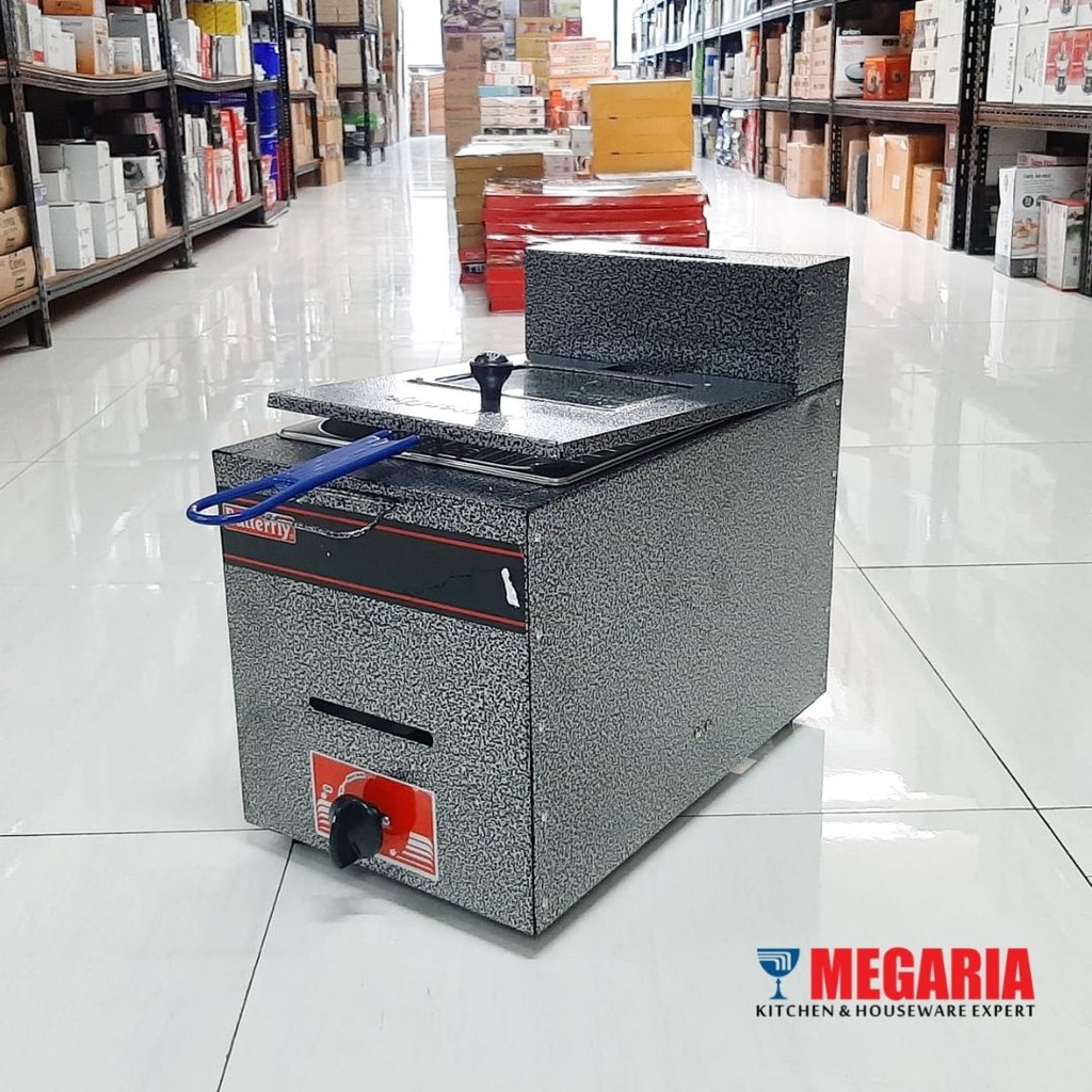 Gas Deep Fryer 6Liter BUTTERFLY FRY-1238 C Teflon