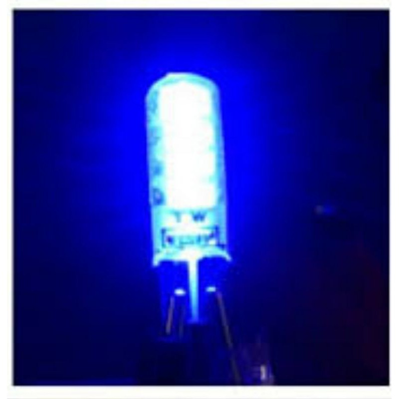 LAMPU LED SENJA / RITING MODE DIAM SOKET T10-Biru