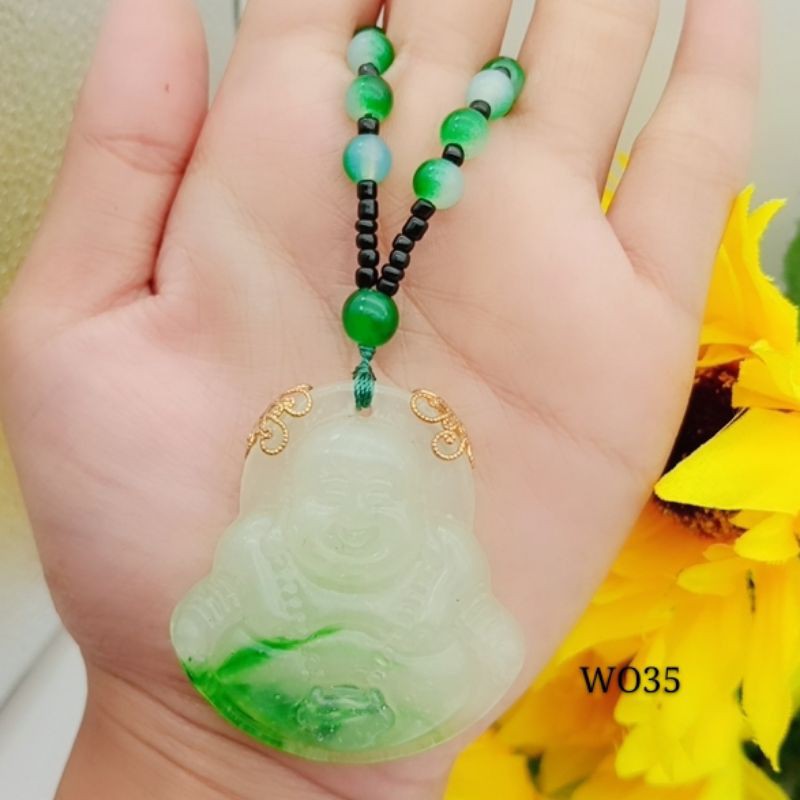 kalung giok buddha impor terbaru