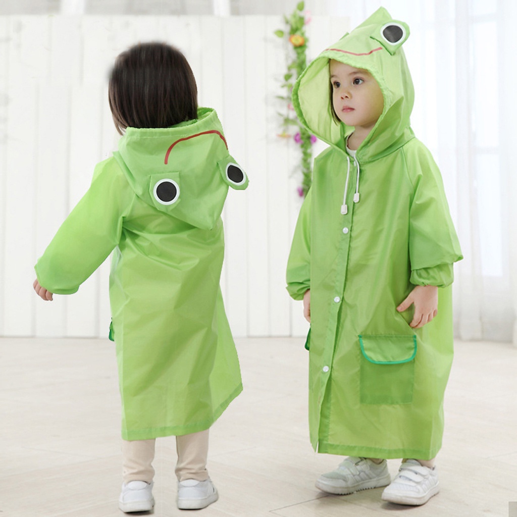 INFY - Jas hujan Anak Balita funny Raincoat Jubah Lengan EVA 2 3 4 5 Tahun R759