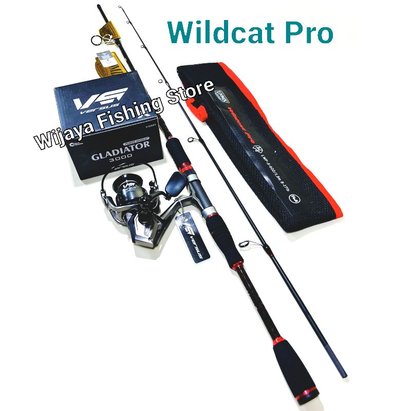 Set Joran Spinning Loomis & Franklin Wild Cast atau Wildcat Pro dan Reel Versus Gladiator