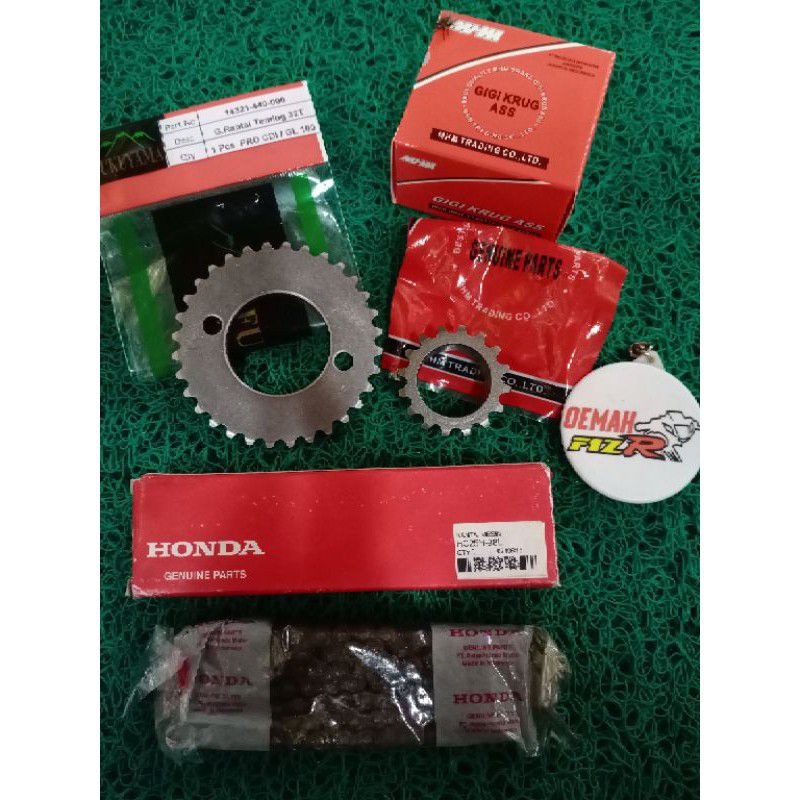 (COD) Kamprat set 25h 98 gigik sentrik gigik timing GL pro Cdi GL 100 PNP Megapro GL pro Neotech