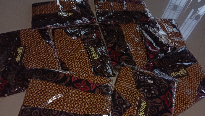 Gamis Batik Modern Murah Katun Halus Kombinasi Truntum, Ori Batik Aksara Pekalongan Big Size Jumbo