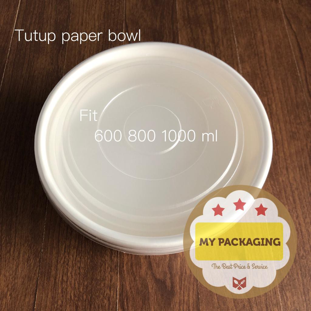 Tutup / Lid soup bowl  600/800/1000ml / tutup paper bowl / tutup paper cup / tutup mangkok kertas