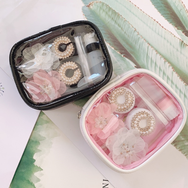 Tempat Softlens-2pcs  - Travel Kit - Kaida Karakter LINE Cembung