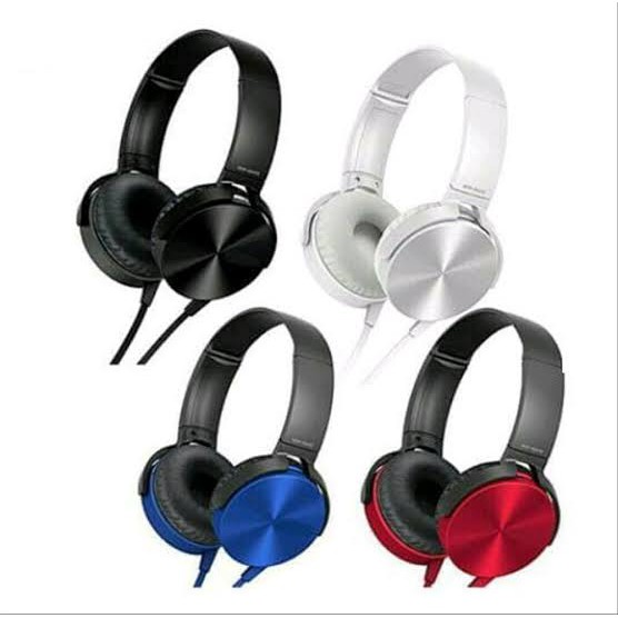 Headset Earphone Bando X450 Kabel warna streo extra bass