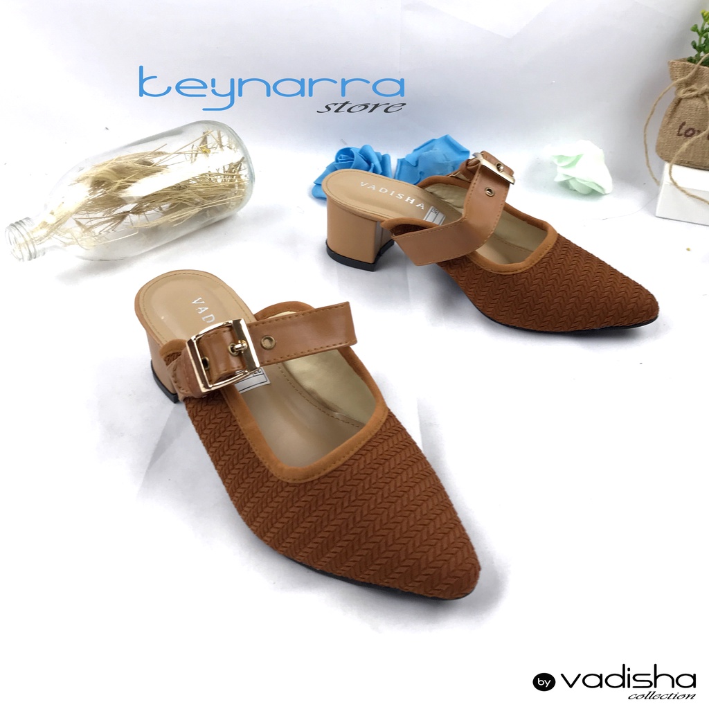 VADISHA LAYLA Sendal Wanita, Sendal Heels/ Sendal Hak Tahu 5cm IN-03 By.Keynarra Store
