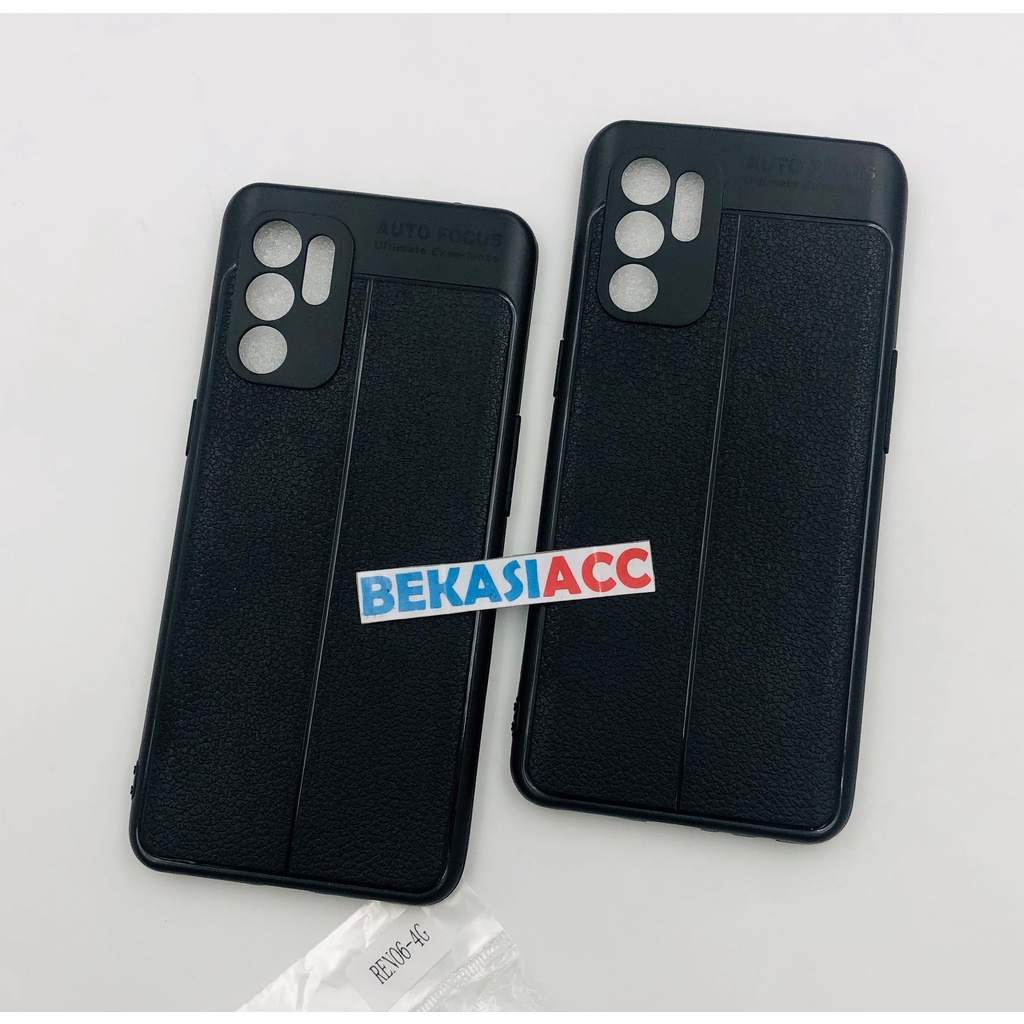 SILIKON OPPO RENO 6 4G AUTO FOCUS / SOFT CASE OPPO RENO 6 4G MOTIF KULIT