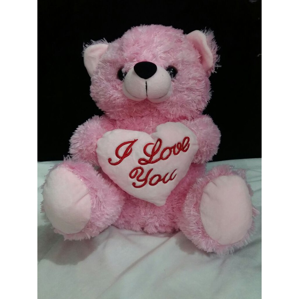 Boneka Bear Love 16 - warna pink