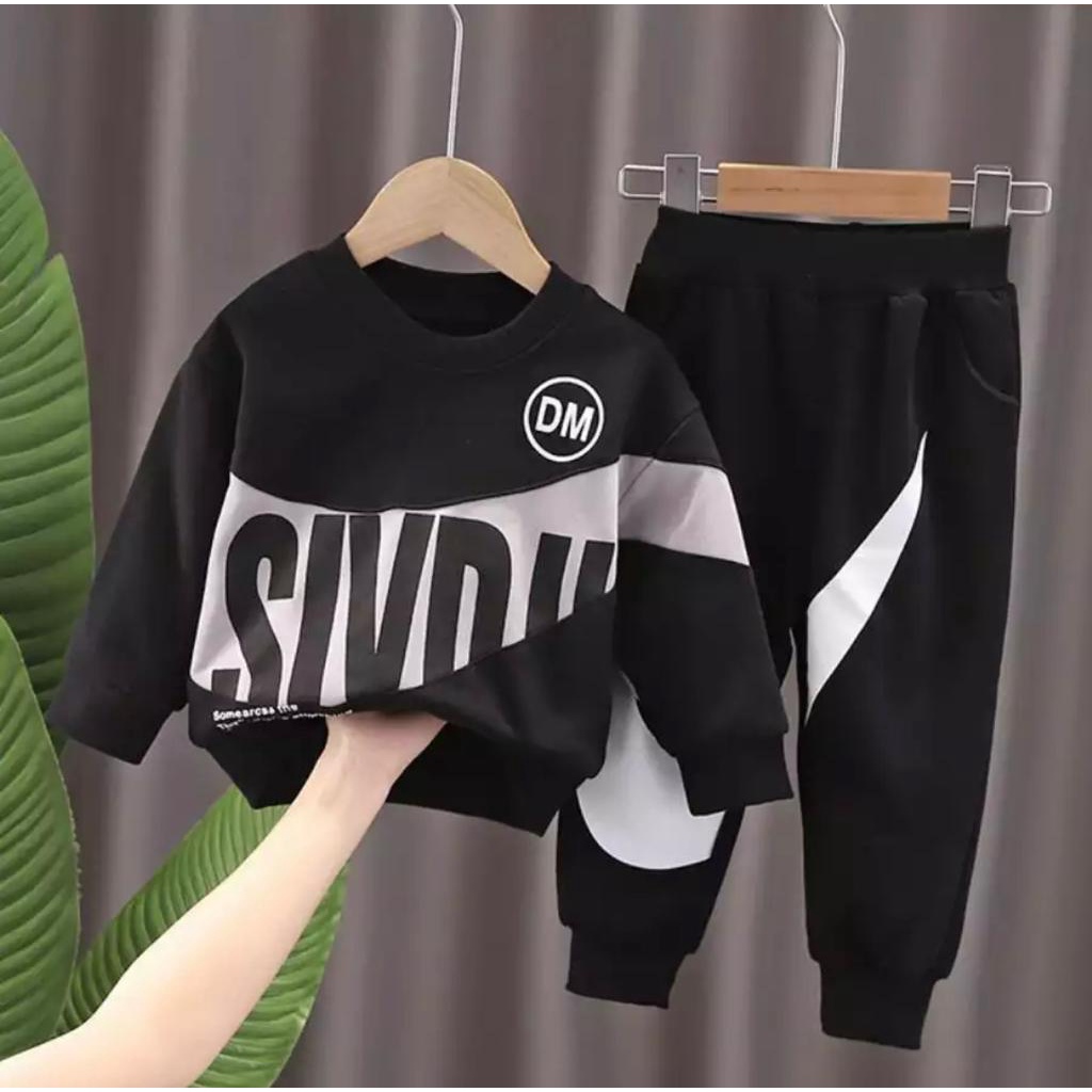 SETELAN SWEATER JOOGER ANAK 1-5 TAHUN SWEATER DM KIDS SWEATER ANAK LAKI LAKI PEREMPUAN BAJU ANAK LAKI LAKI PEREMPUAN PAKAIAN ANAK LAKI LAKI PEREMPUAN TERBARU