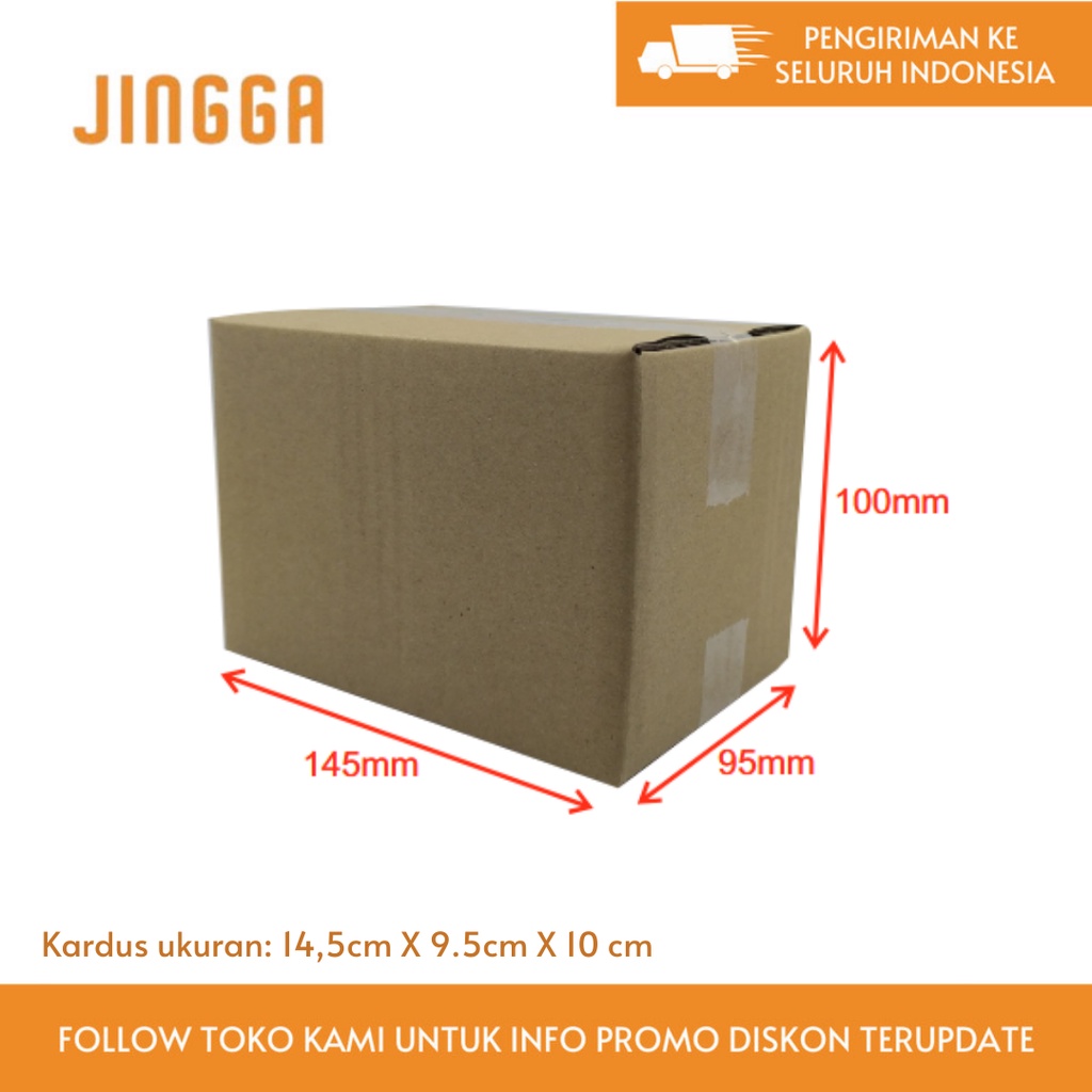 

Kardus Packing 14.5cm x 9.5cm x 10cm