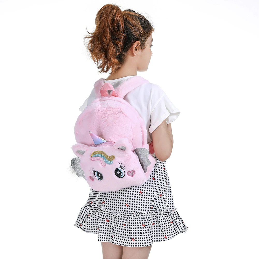 Tas Ransel Unicorn bulu tas Ransel anak Paud TK SD Karakter unicorn Original import kado ultah Anak perempuan backpack anak perempuan tas sekolah anak TAS BLINGBERRY ORIGINAL IMPORT