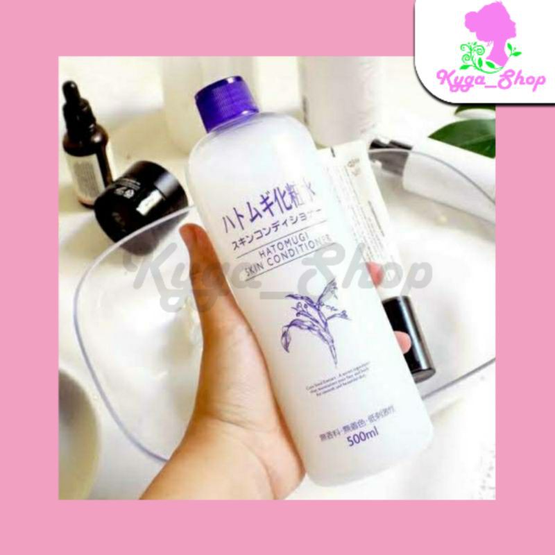 [ORIGINAL 100%][FREE SPRAY] BPOM ✅ 500 ML HATOMUGI SKIN CONDITIONER FULL SIZE JAPAN FACE BODY TONER