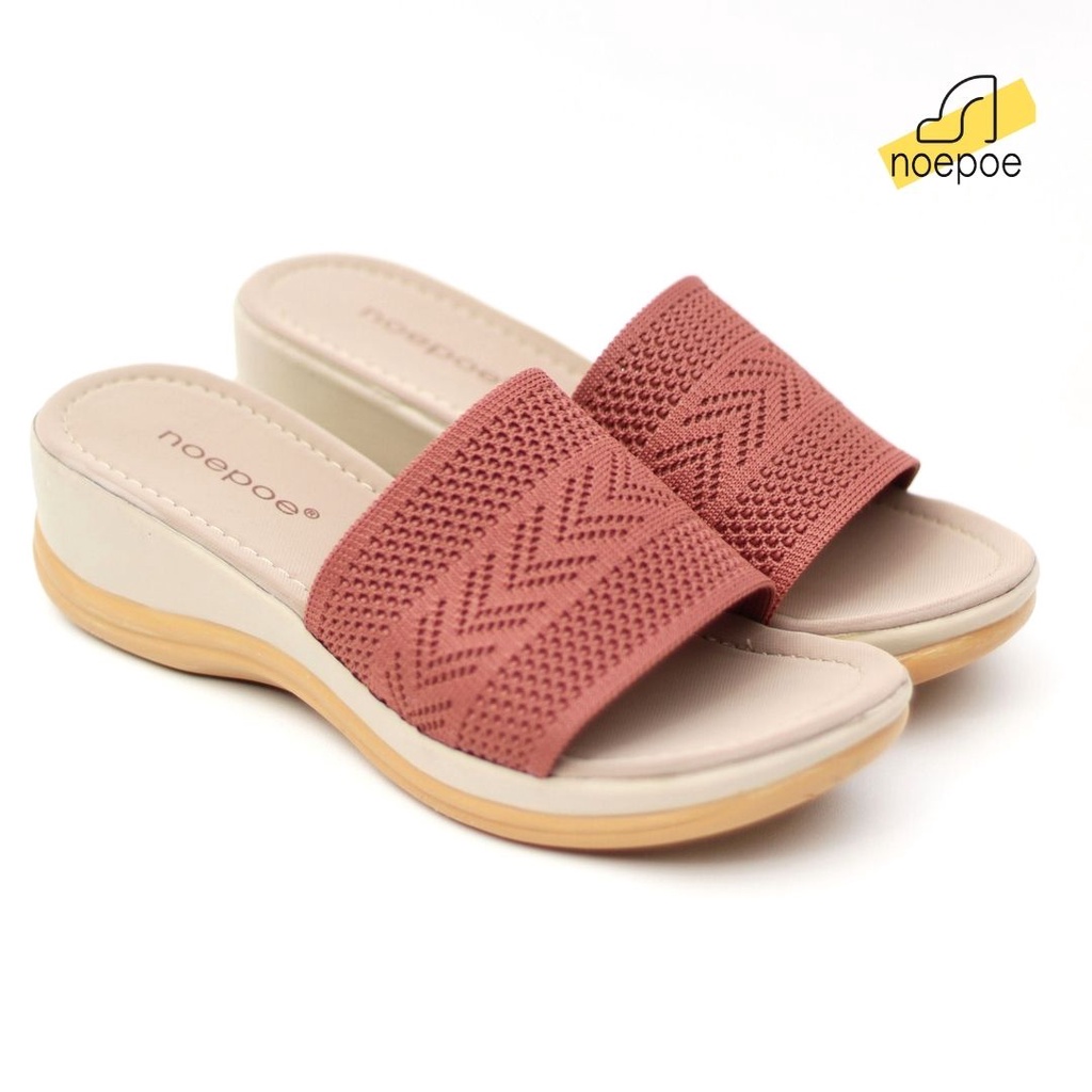 Noepoe Sendal Wanita Sandal Cewek Sandal Rajut Wanita Sendal Wanita Kekinian Sandal Wanita Terbaru-Salem