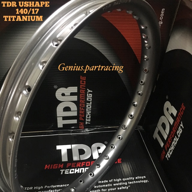 VELG TDR U-SHAPE 140/17 TITANIUM ORIGINAL VELG TDR