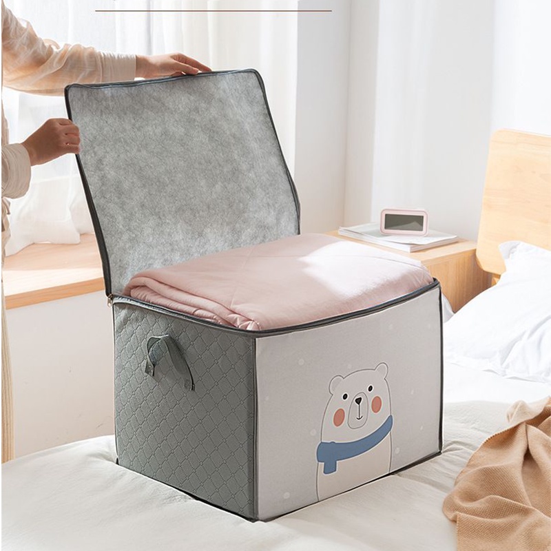 [COD]Multifungsi Selimut Storage Bag Kapasitas Besar Pakaian Organizer