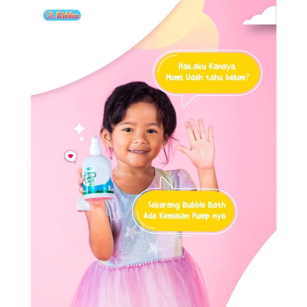 SR12 Bubble Bath Kids Mandi Busa Anak Baby Sabun Mandi Anak Cair Sensitif 1 2 3 Tahun Herbal BPOM