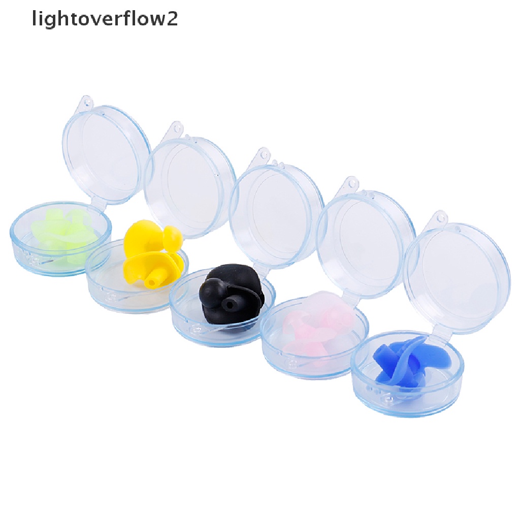 (Light2) Earplug Silikon Lembut Anti Bising Reusable Untuk Renang / Kerja / Tidur