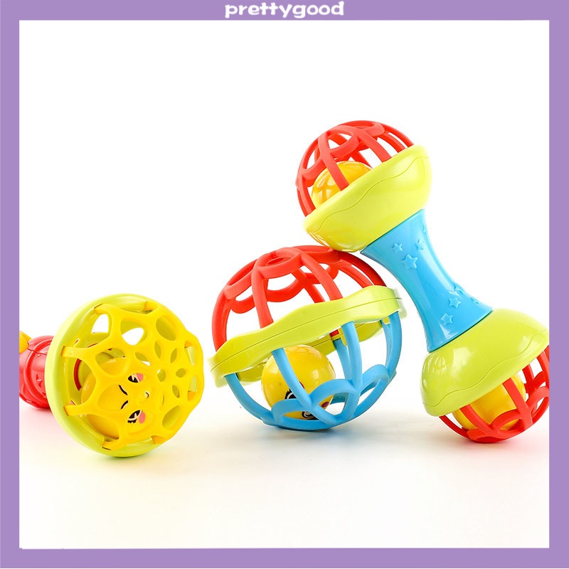 SK-M10 Mainan Bayi Bola Kerincingan Bahan Karet Lembut Teether Rattle Bayi | Baby Toys - PD