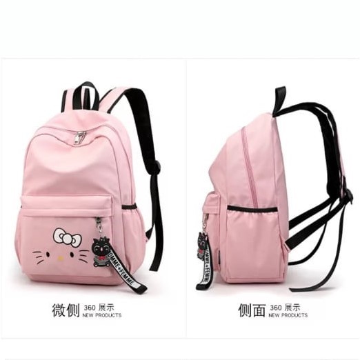 KSO_BAG - Tas Ransel Anak Wanita Terbaru 2020 Kekinian Backpack Motif Carakter HELLO KITTY Termurah