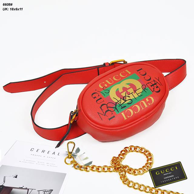 SALE CUCI GUDANG TAS PINGGANG GUCCI 6608 TAS SELEMPANG WANITA MURAH TAS BATAM TAS WANITA TAS IMPOR