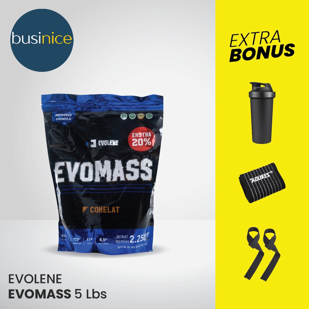 Evomass Gainer Evolene Evo Mass 5 Lbs 2250 Gram