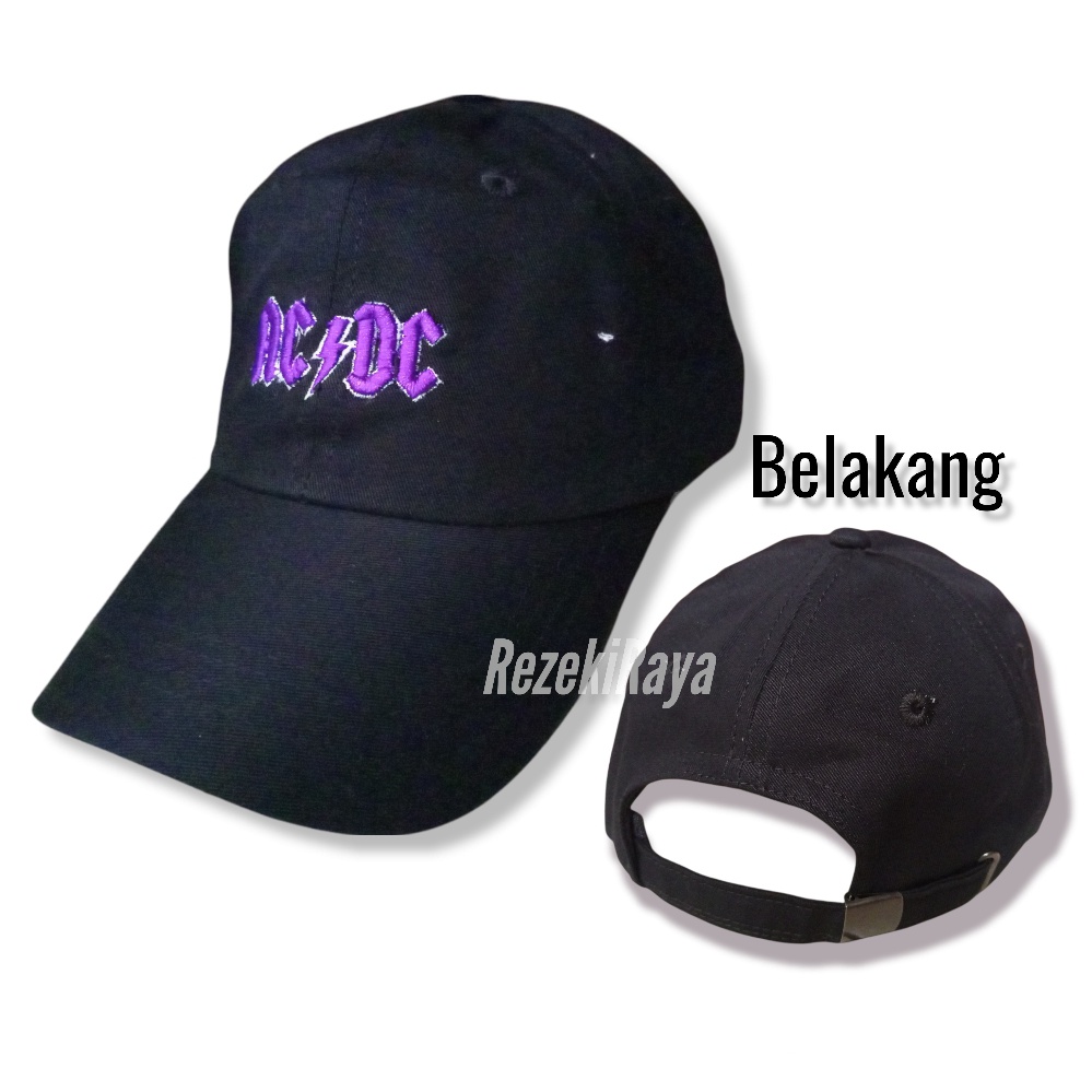 Topi Remaja Bordir ACDC Kekinian Trending Topi BAseball Distro Murah