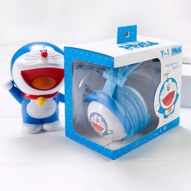 [ Y-1 DORAEMON ]headset headphone TYPE Y-1  karakter motif doraemon lucu