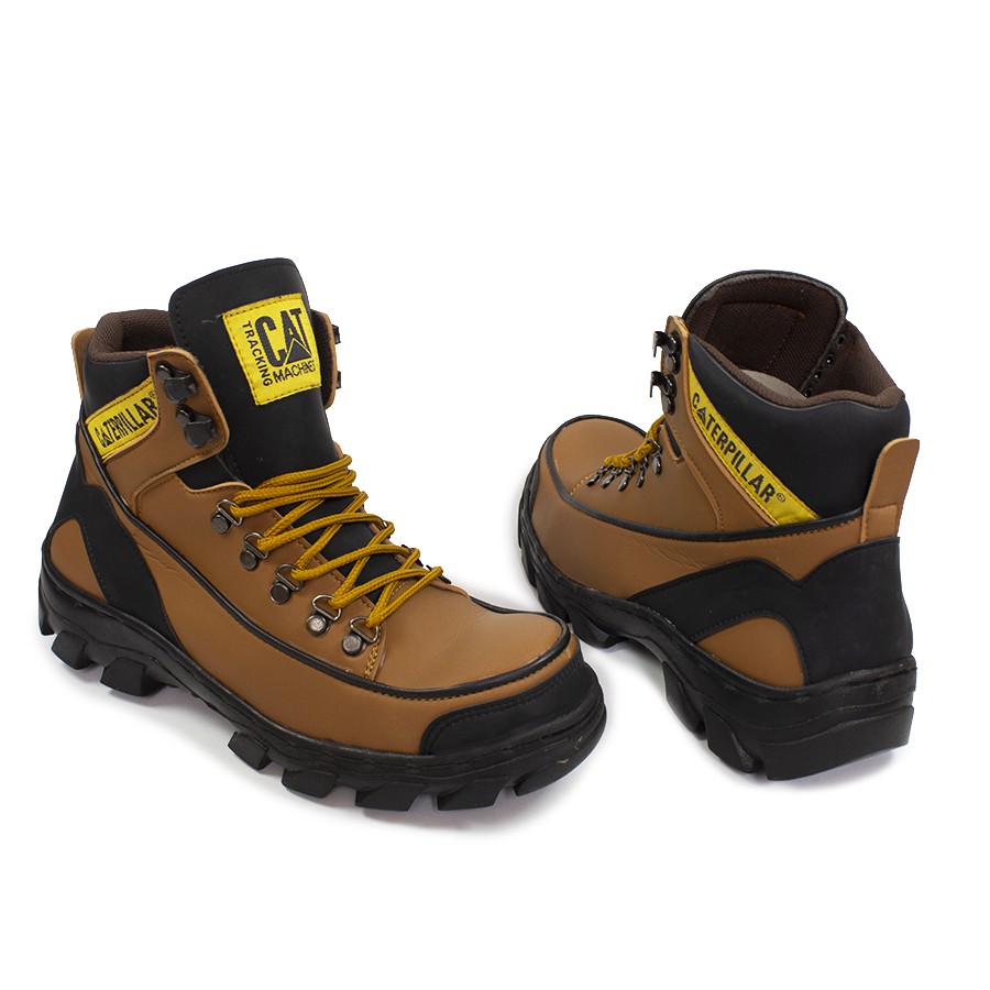 Sepatu Pria Safety Boots Ujung Besi cat ARGON Muncak Gunung Outdoor Shoes