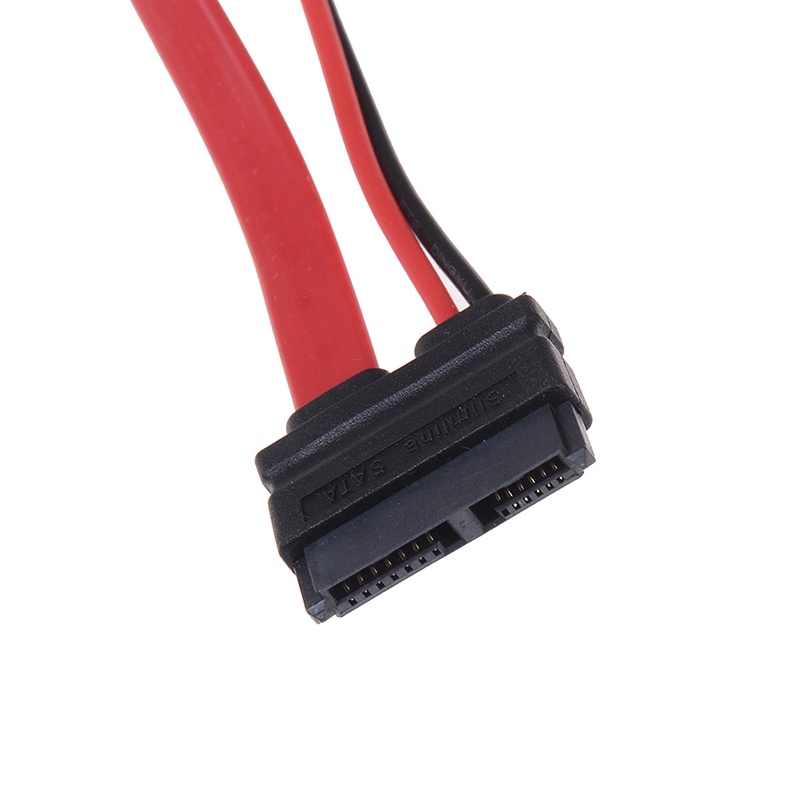 {LUCKID}7+6 Pin slimline sata cable for slim latop SATA DVD+/-RW Drive power cord to PC