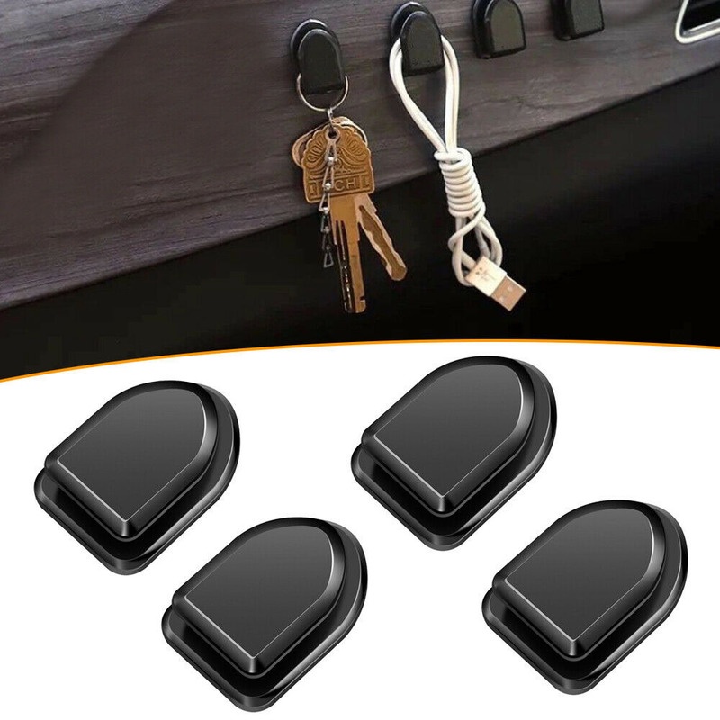 Mini BLACK Hook/Kait Gantungan Multifungsi Desain Untuk Interior Mobil