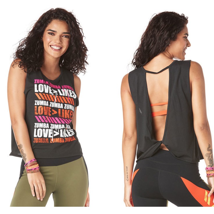 Love Over Likes Open Back Tank