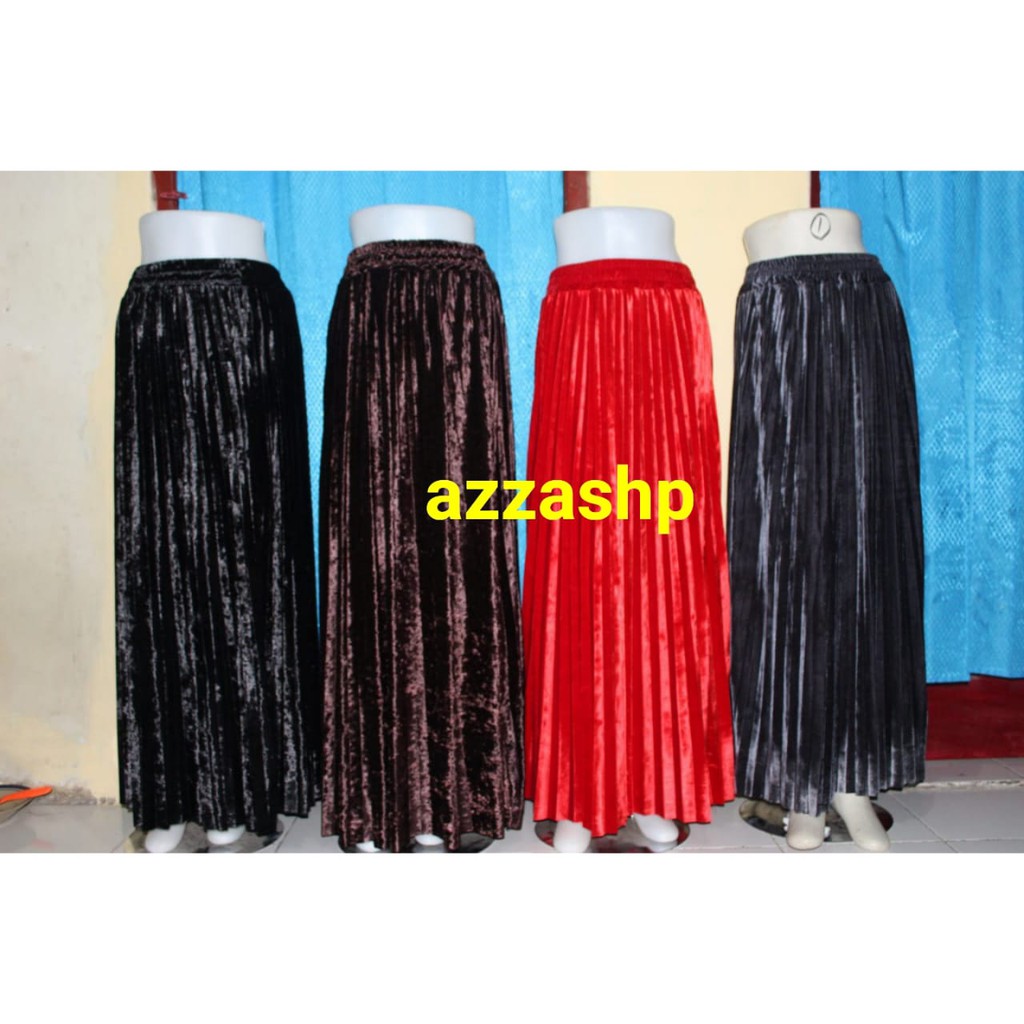 ROK PLISKET BLUDRU PANJANG PREMIUM MURAH