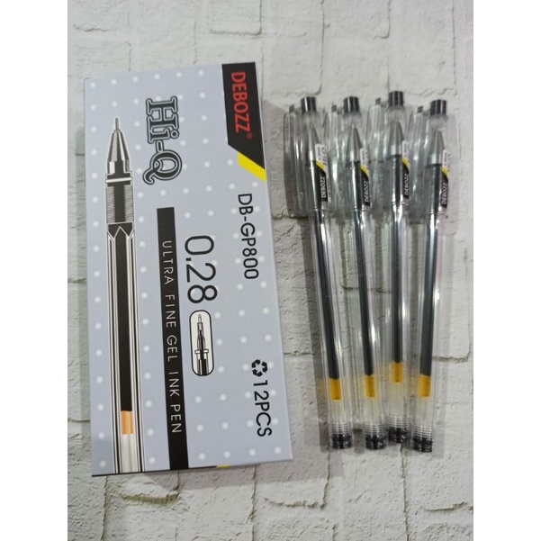

Hitech Ultra fine gel ink pen 0.28mm dapat 12 Pc