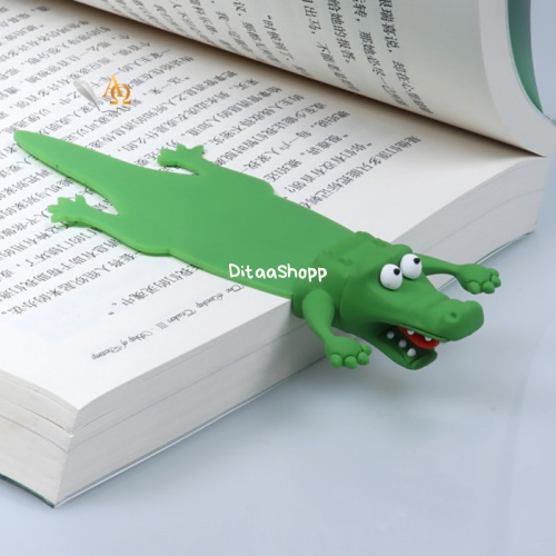 

Pembatas Buku Unik / Bookmark Edisi Crocodile 3D Lux Limited 012