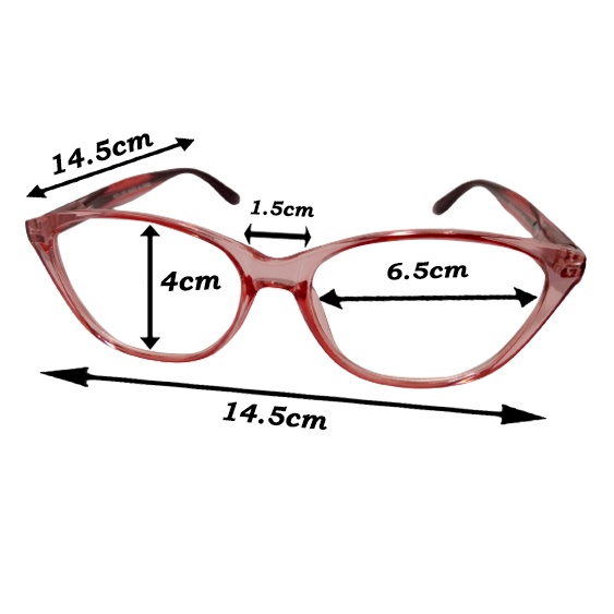 kaca mata Fashion Transparan Wanita Pria Kacamata Korea Frame kaca mata Eye Cat Eyeglasses