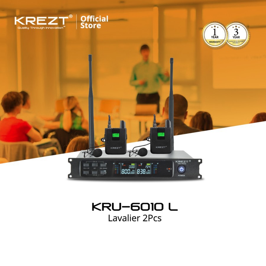 PROFESSIONAL WIRELESS MICROPHONE KREZT KRU 6010 - Handheld
