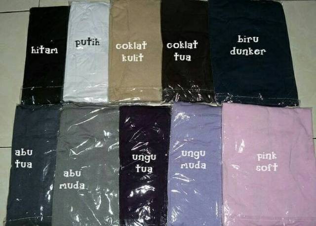 Manset Kaos Rayon, Manset Muslimah, Manset Dalaman, Manset Badan Rayon