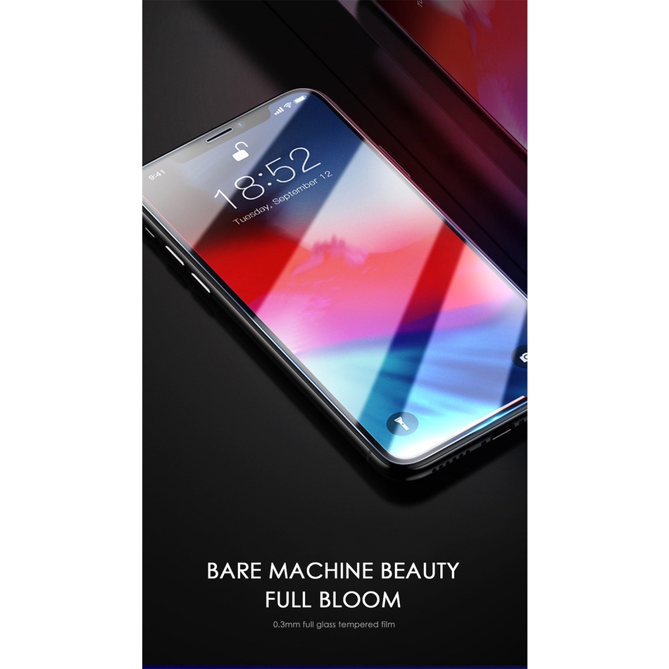 3pcs Pelindung Layar Tempered Glass Untuk Iphone Xr 11 Pro X Xs Max 6 7 8 5 5s 6s Plus Se 12