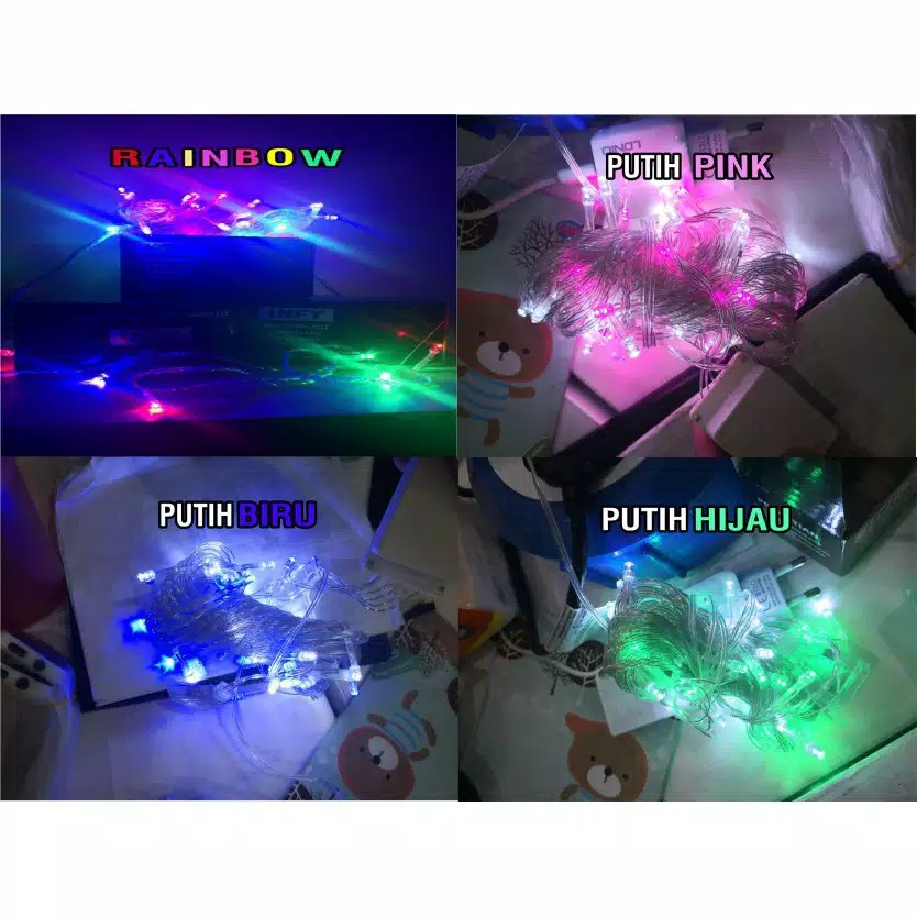 Satu7an LT-1050P LAMPU HIAS TUMBLR LED 10 MTR PACKING OPP DEKORASI NATAL HIAS IMPORT GROSIR COD