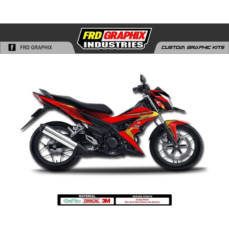 Decal Honda Sonic 150 FULL BODY CUSTOME Decal Honda Sonic