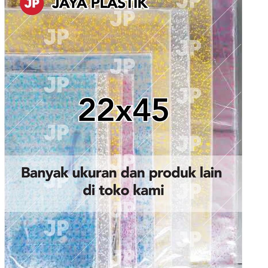 

QBK Plastik ultah / plastik souvenir Opp pembungkus makanan uk 22 x 45 + Pita kawat 12 9M Ready Stoc