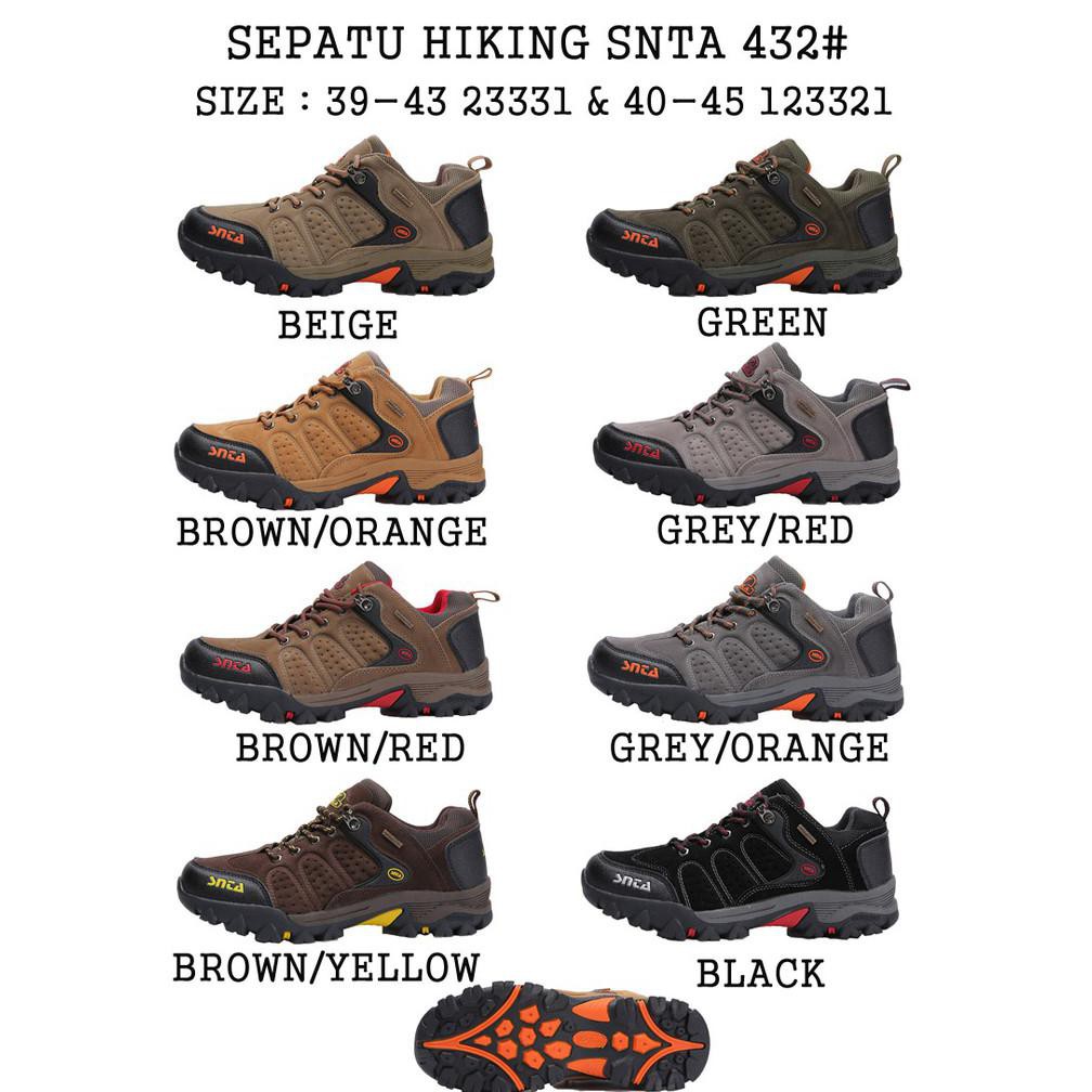 Beli Hiking Shoes Snta 432 Series Sepatu Gunung Snta Pendek Original Best Price