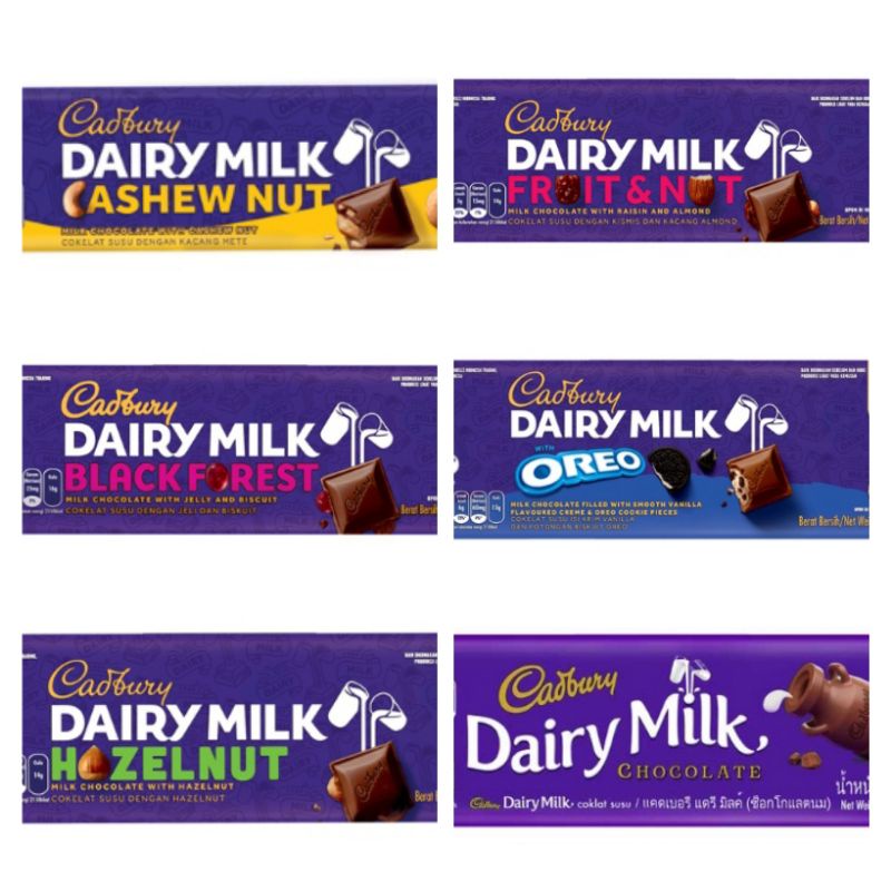 

Cokelat Cadbury Dairy Milk Coklat Black Forest Chocolatte 62 g