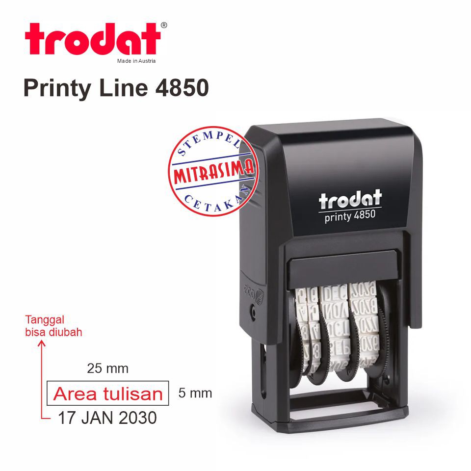 

Stempel Trodat 4850 ( Model Persegi dengan Tanggal )