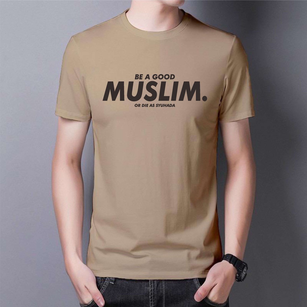 BS/COD/BAJU KAOS TANGAN PENDEK MUSLIM PRIA REALPICTURE