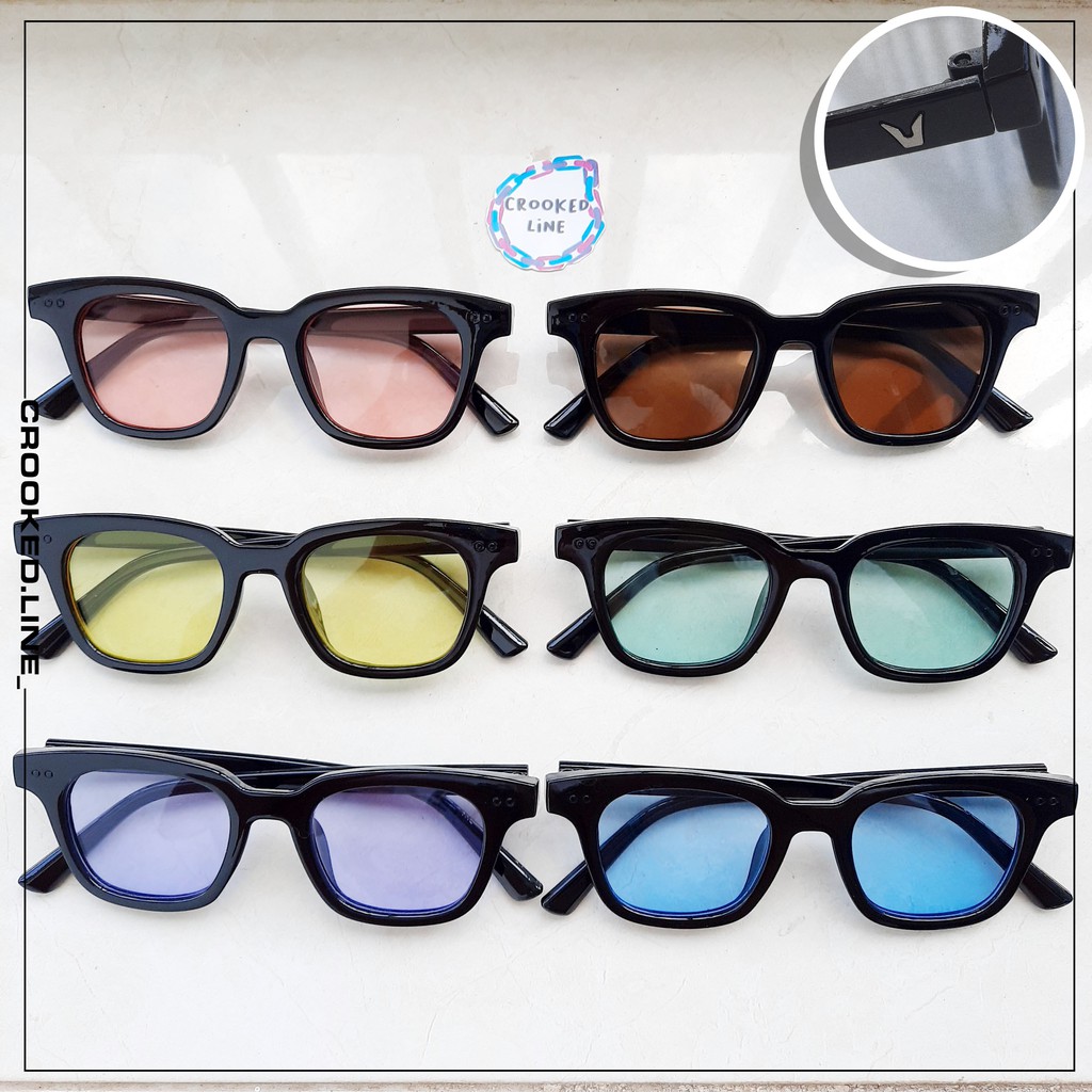 FREDDO GLASSES SUNNIES Y2K KACAMATA KACA MATA SUN GLASSES AESTHETIC CROOKED.LINE_