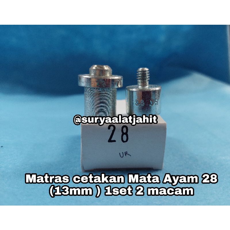 Matras Mata Ayam 28 (13mm) 1set@2macam =p.32.500/1set