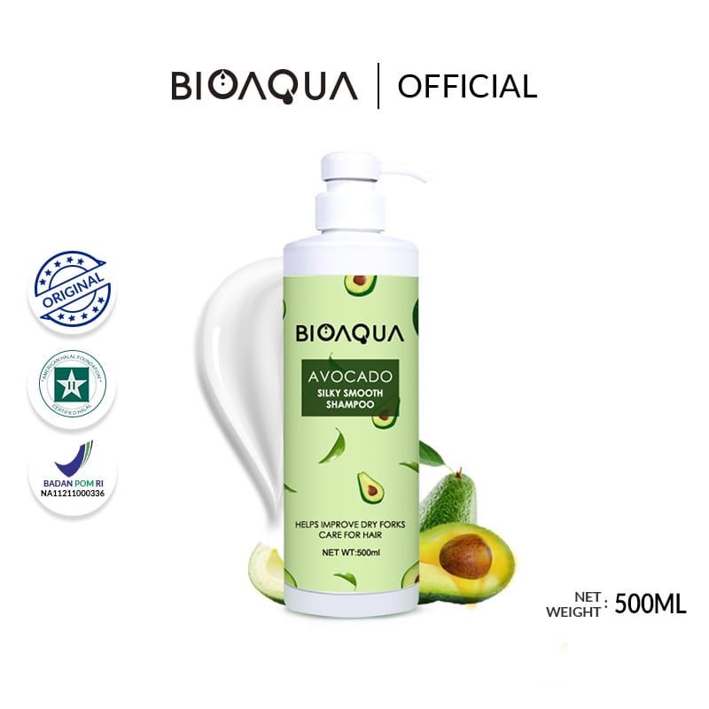 Bioaqua Avocado Silky Smooth Shampoo 500ml